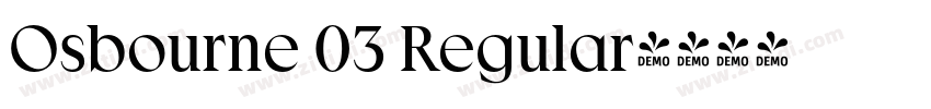 Osbourne 03 Regular字体转换